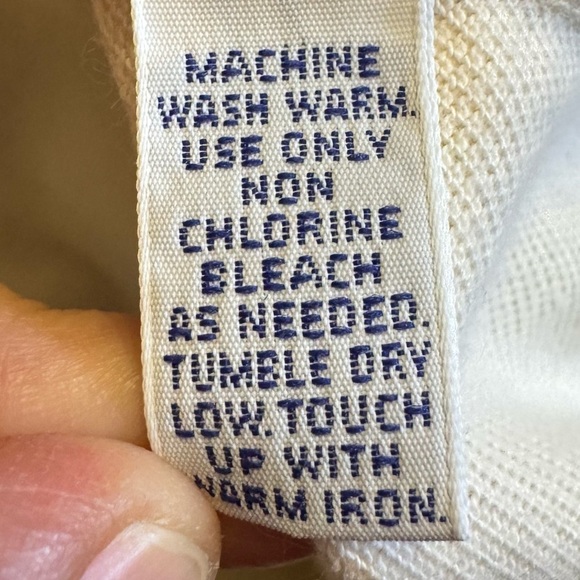 VINTAGE Polo Golf Ralph Lauren Shirt Mens Medium M Ivory Crest Short Sleeve - Picture 12 of 12